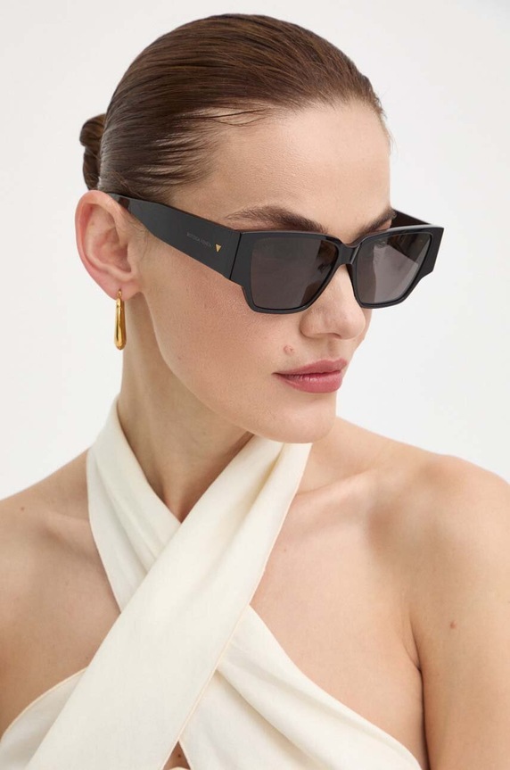 Sluneční brýle Bottega Veneta kočičí oči černá BV1285S