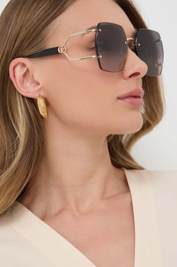 Gucci okulary przeciwsłoneczne GG1562S złoty