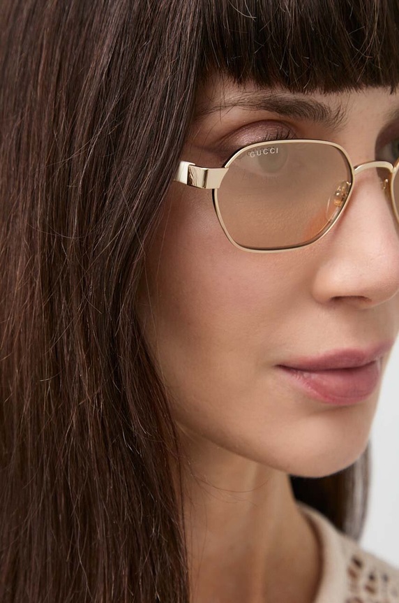 Gucci okulary przeciwsłoneczne beżowy GG1593S