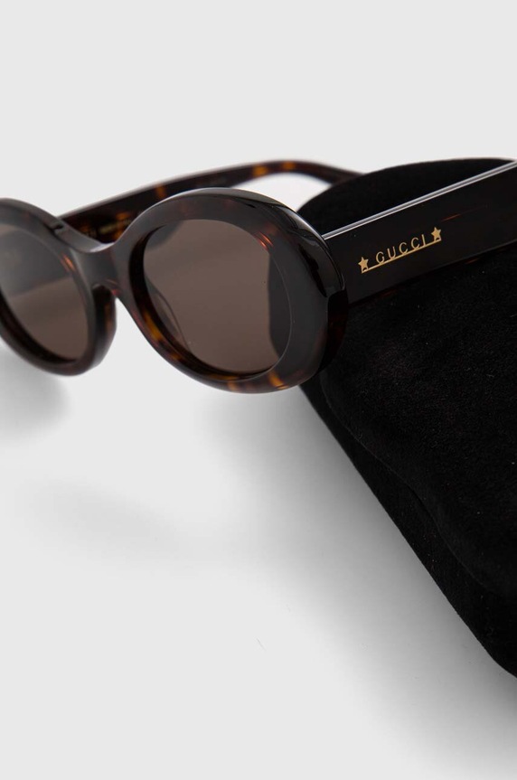 Gucci occhiali da sole marrone GG1587S