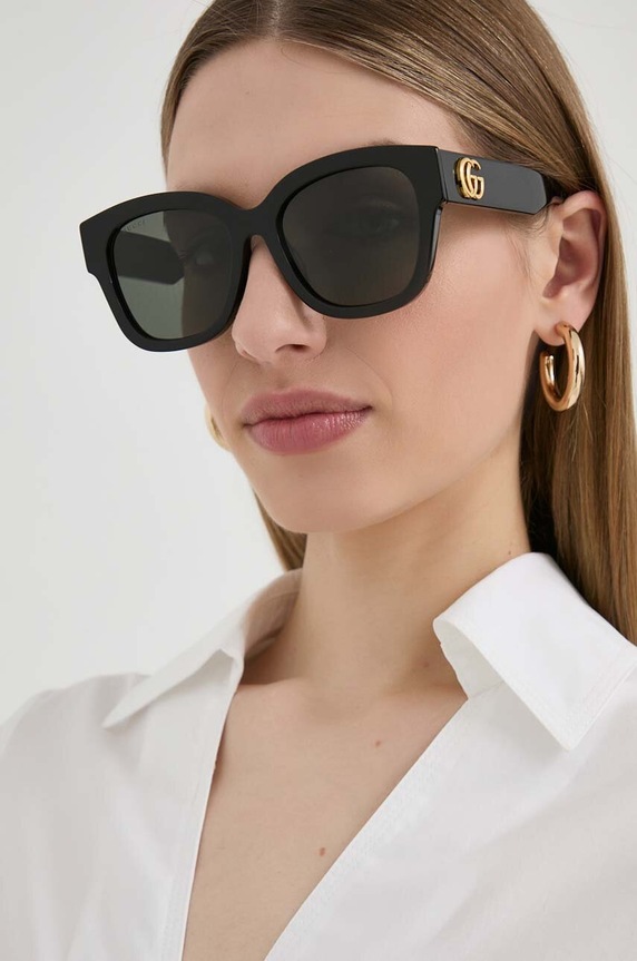 Sunčane naočale Gucci jednobojno crna GG1550SK