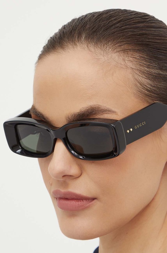 Gucci okulary przeciwsłoneczne jednolita czarny GG1528S