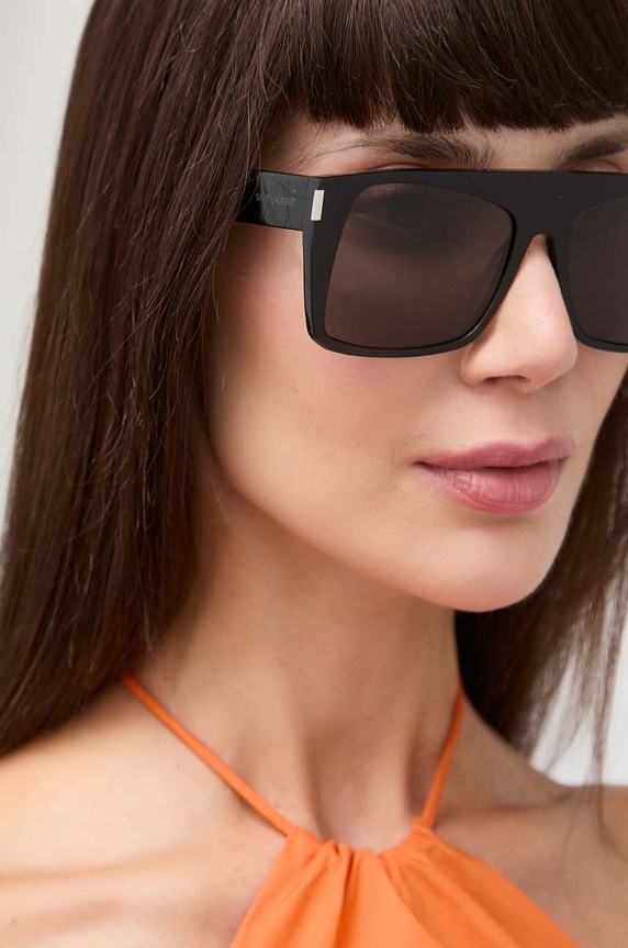 Saint Laurent okulary przeciwsłoneczne VITTI jednolita czarny SL.651.VITTI