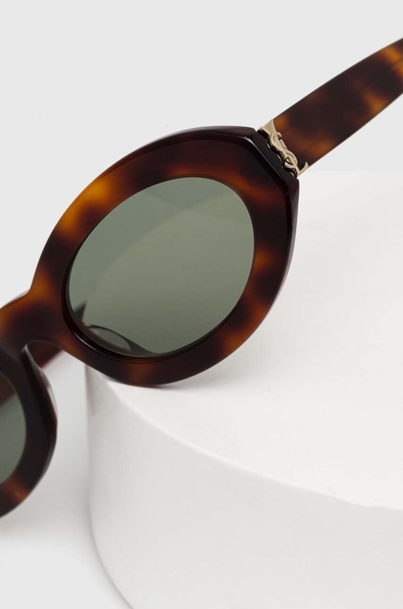 Saint Laurent okulary przeciwsłoneczne brązowy SL.M136