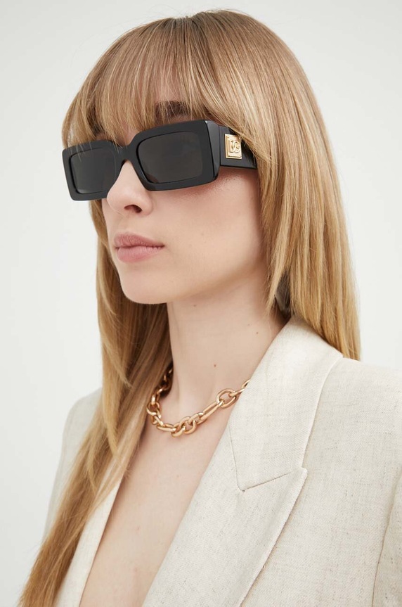 Dolce & Gabbana okulary przeciwsłoneczne jednolita czarny 0DG4416.501.87