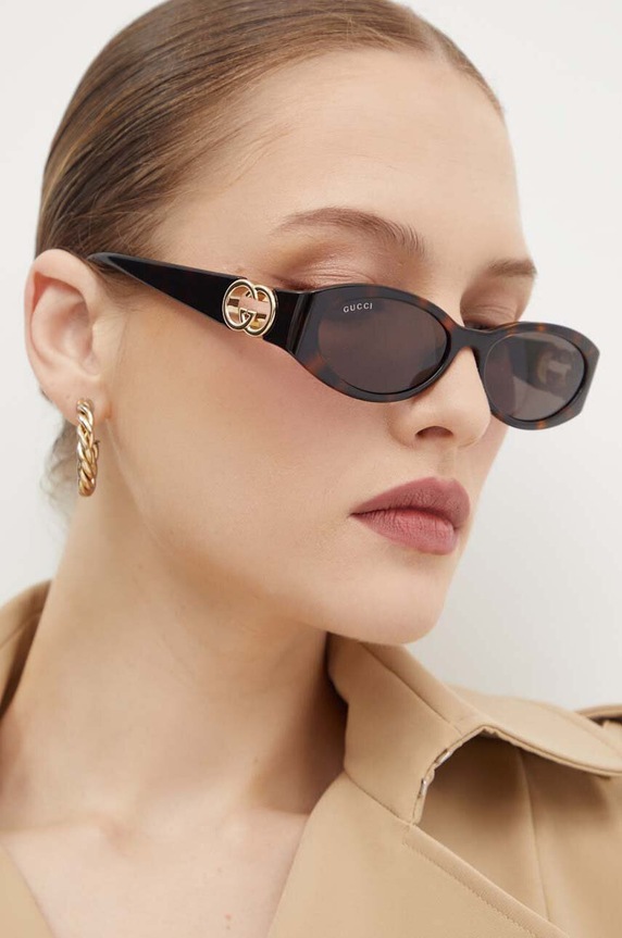 Gucci occhiali da sole rotonda multicolore GG1660S
