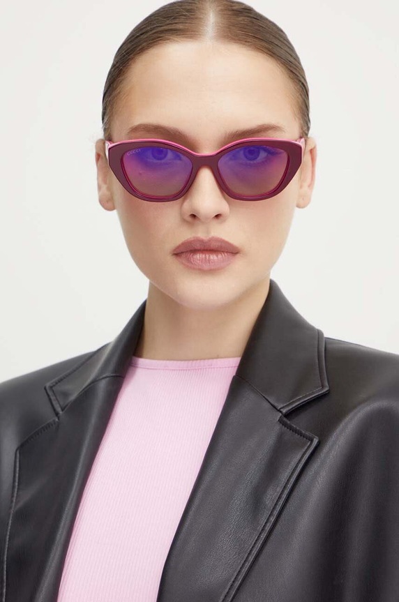 Gucci occhiali da sole GG1638S rosa