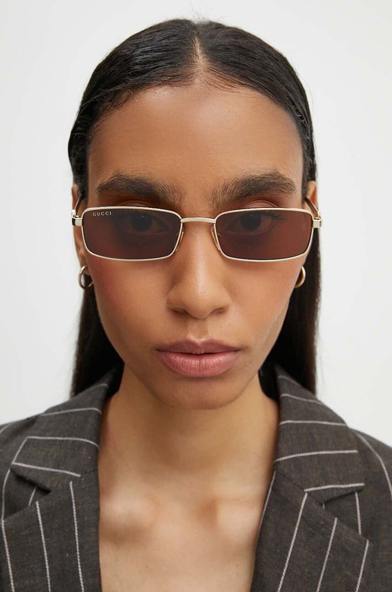 Gucci okulary przeciwsłoneczne GG1600S brązowy