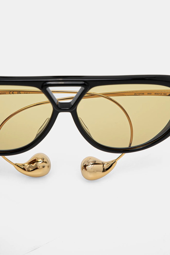 Bottega Veneta Ochelari de soare aviator dama BV1273S negru