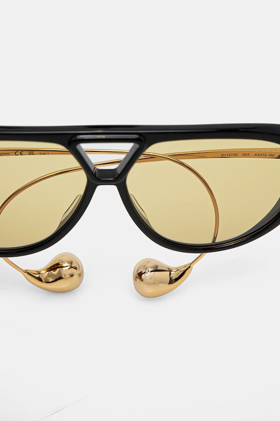 Bottega Veneta Ochelari de soare aviator dama BV1273S negru