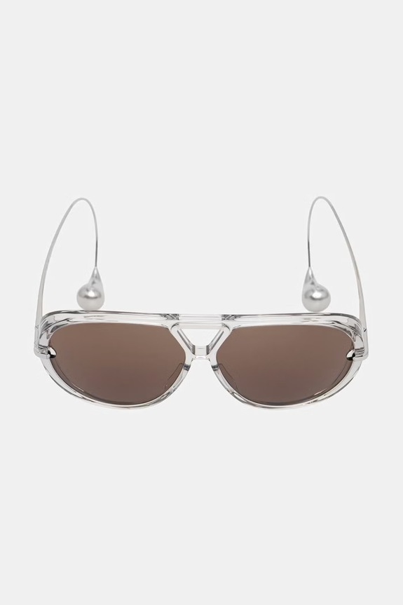 Accesorii Bottega Veneta ochelari de soare aviator de damă BV1273S transparent