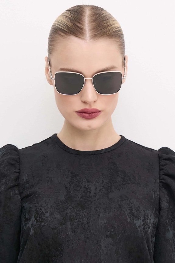 Burberry okulary przeciwsłoneczne jednolita czarny 0BE3158