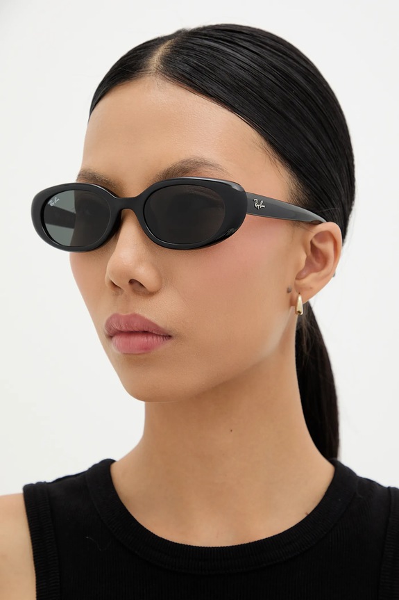 Ray-Ban okulary przeciwsłoneczne jednolita czarny 0RB4441D.667787