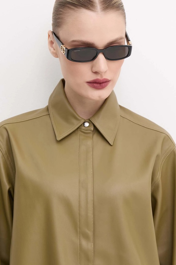 Gucci okulary przeciwsłoneczne jednolita czarny GG1661S