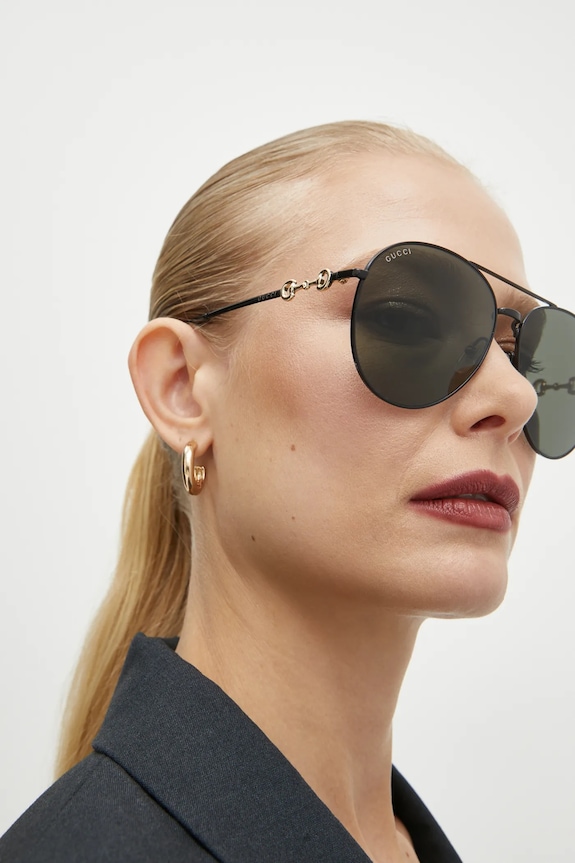 Gucci okulary przeciwsłoneczne jednolita czarny GG1698S