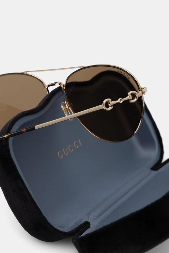 Gucci okulary przeciwsłoneczne GG1698S złoty