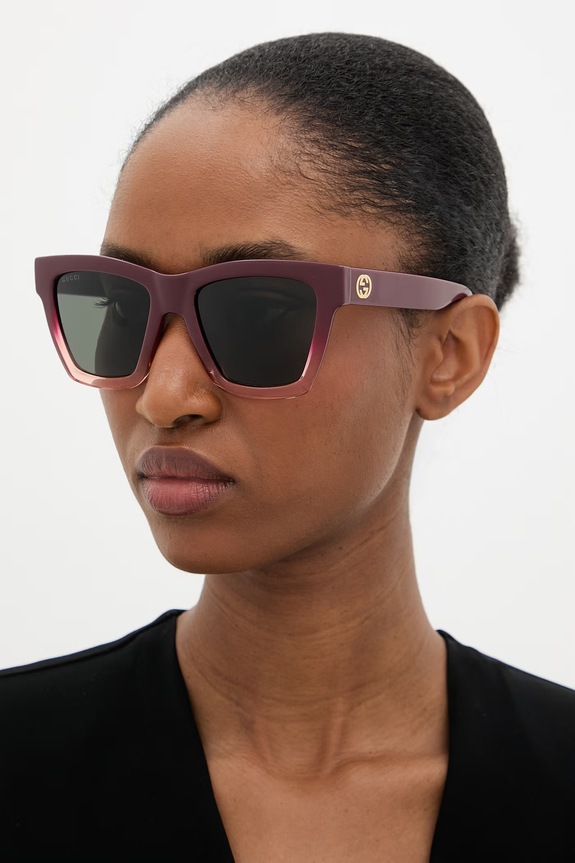 Gucci okulary przeciwsłoneczne bordowy GG1714S