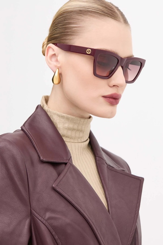 Gucci sunčane naočale sjenčano bordo GG1714S