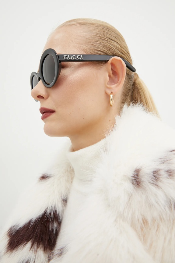 Sunčane naočale Gucci jednobojno crna GG1722SA