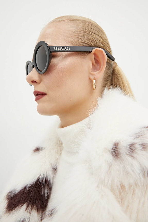 Sunčane naočale Gucci jednobojno crna GG1722SA