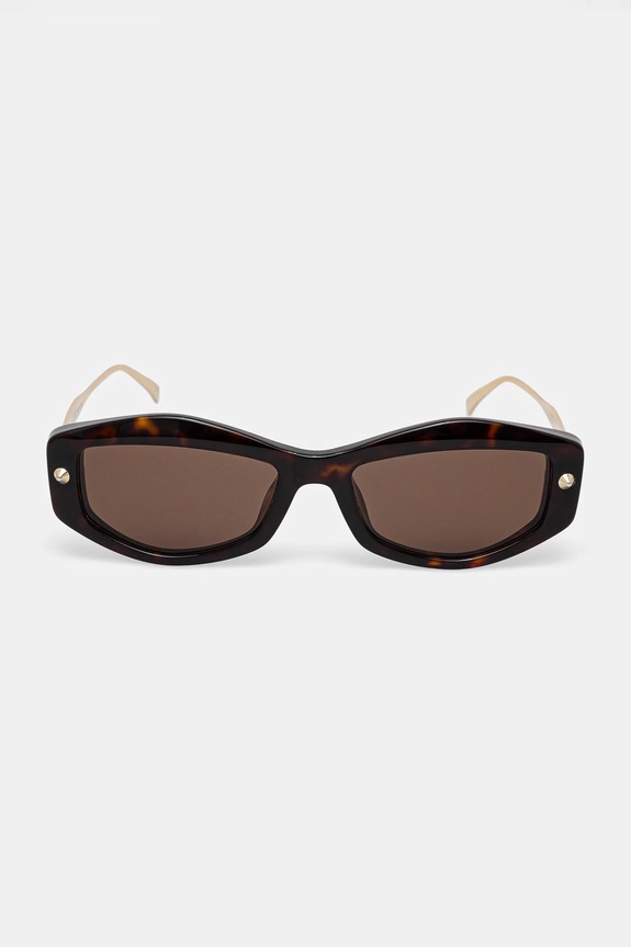 Doplňky Sluneční brýle Alexander McQueen AM0482S hnědá