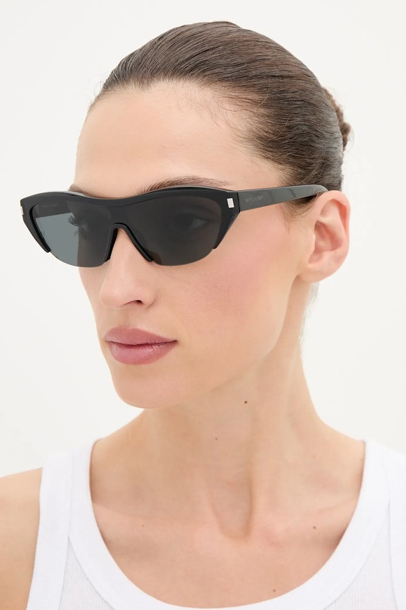 Saint Laurent okulary przeciwsłoneczne jednolita czarny SL.704