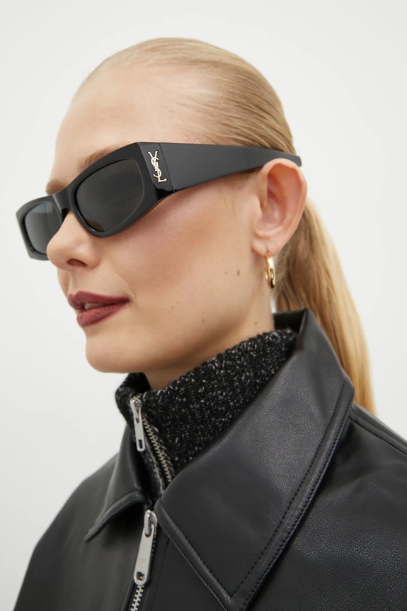 Γυαλιά ηλίου Saint Laurent ομοιόμορφος μαύρο SL.M140