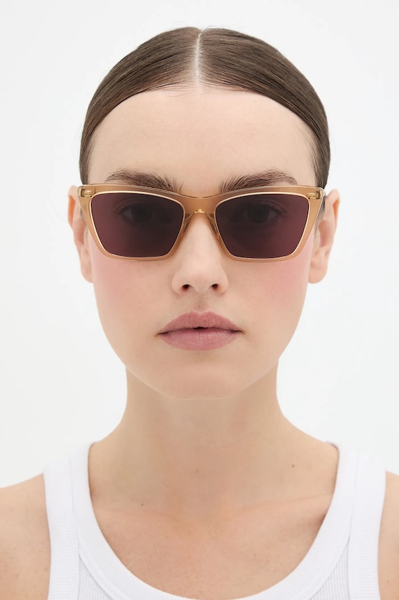 Slnečné okuliare Saint Laurent SL.737.MICA.THIN béžová