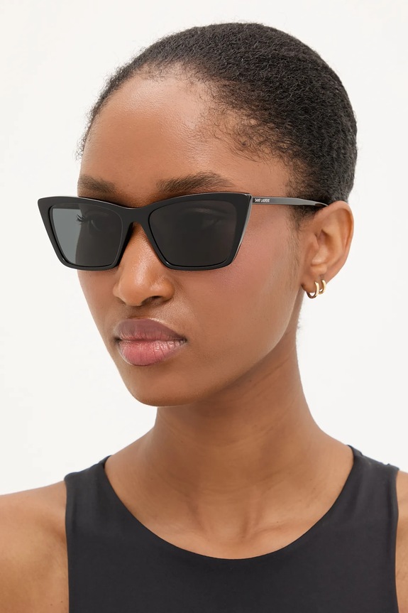 Slnečné okuliare Saint Laurent MICA THIN hladký čierna SL.737.MICA.THIN