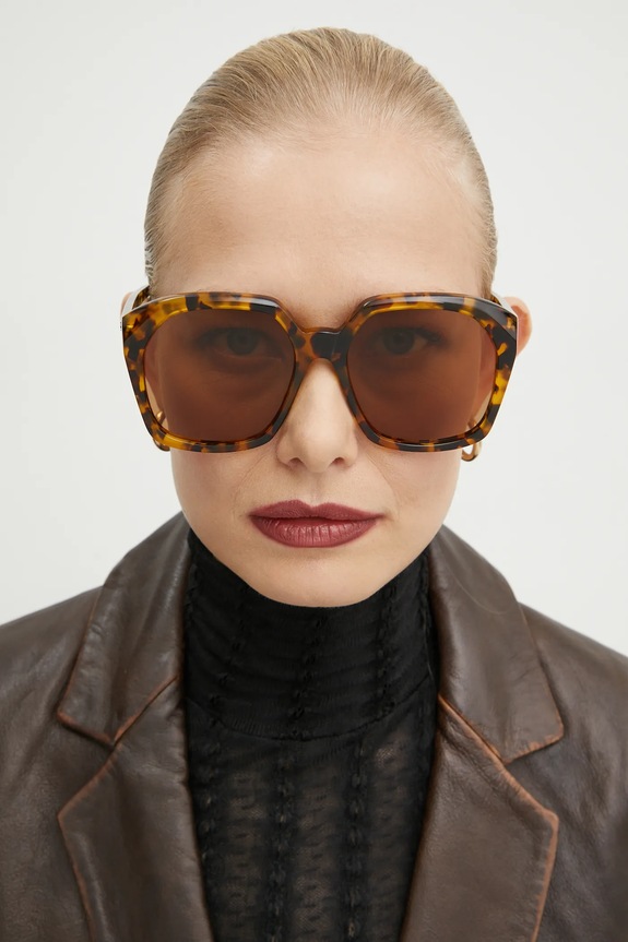 Слънчеви очила Chloé CH0280S кафяв