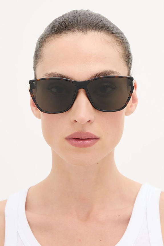 Saint Laurent okulary przeciwsłoneczne SL.758 brązowy