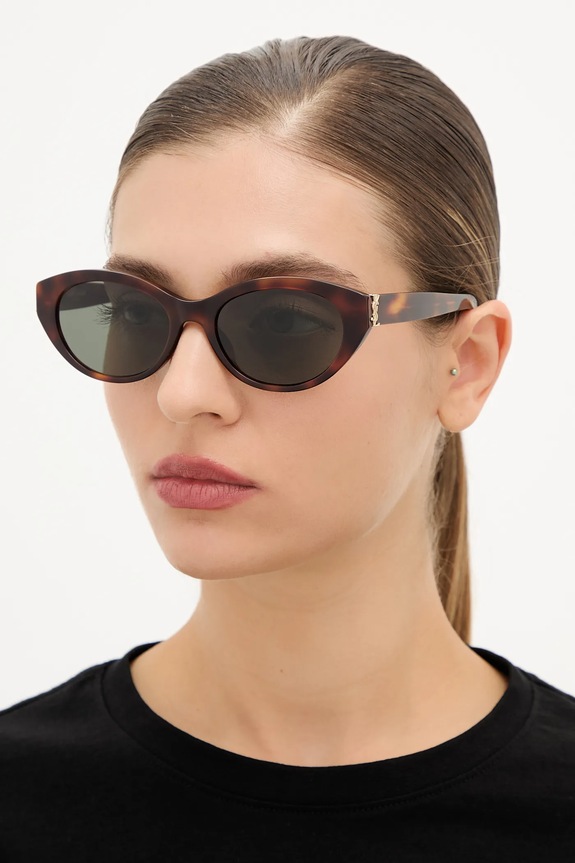 Saint Laurent okulary przeciwsłoneczne okrągłe pomarańczowy SL.M148