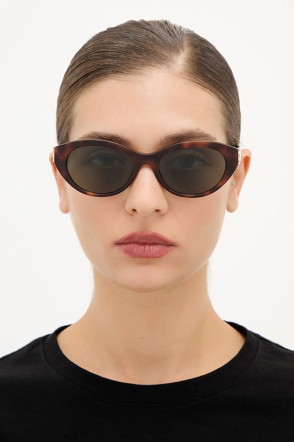 Saint Laurent okulary przeciwsłoneczne SL.M148 pomarańczowy