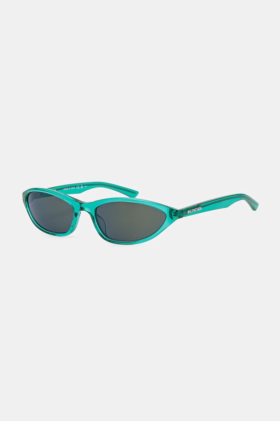 Balenciaga occhiali da sole a tinta unita verde BB0402S