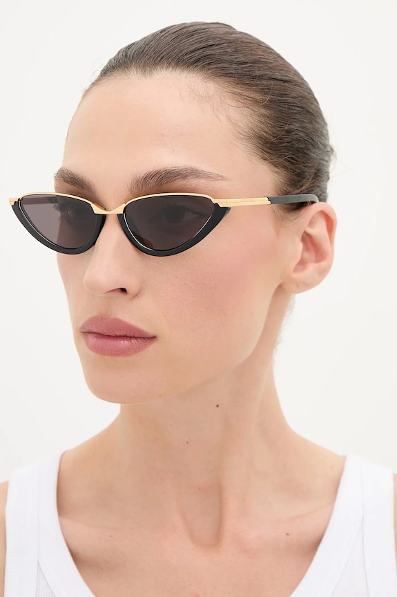 Bottega Veneta ochelari de soare ochi de pisică negru BV1346S