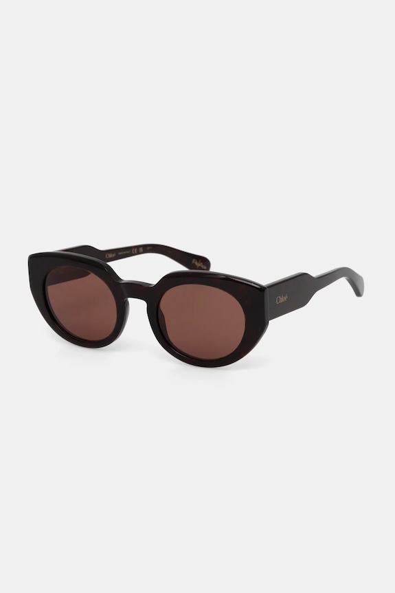 Chloé ochelari de soare rotund portocaliu CH0311S