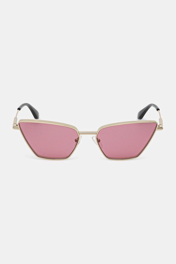 Alexander McQueen okulary przeciwsłoneczne AM0501S złoty AA00