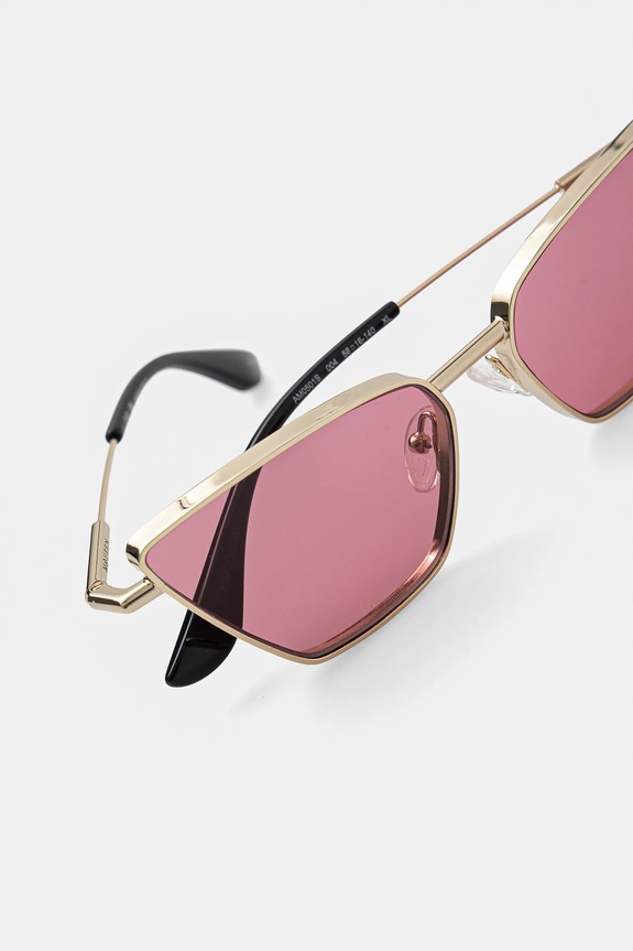 Akcesoria Alexander McQueen okulary przeciwsłoneczne AM0501S złoty