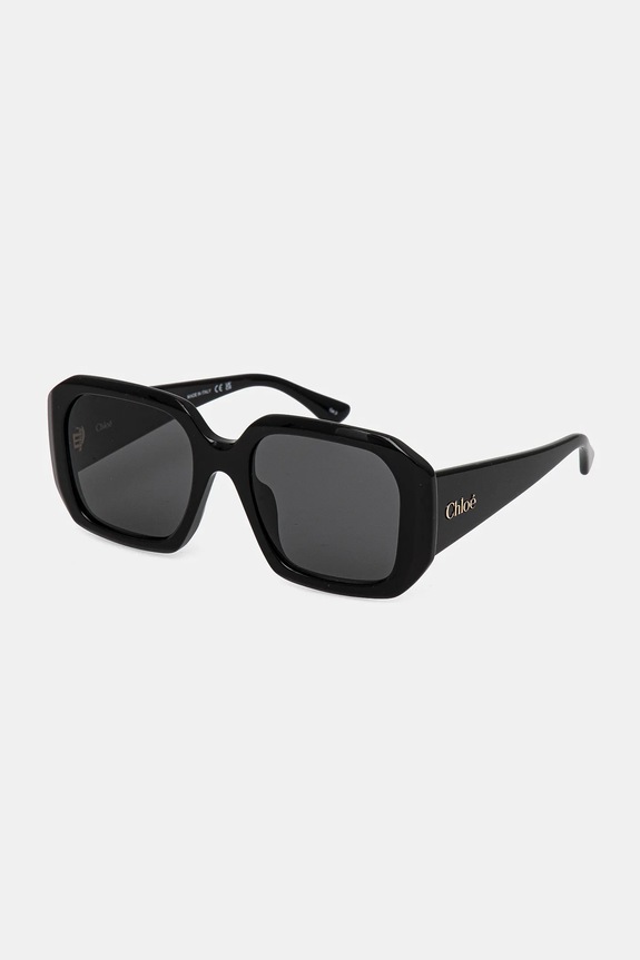 Chloé occhiali da sole a tinta unita nero CH0300S