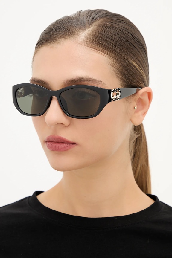 Sunčane naočale Gucci jednobojno crna GG1826SK