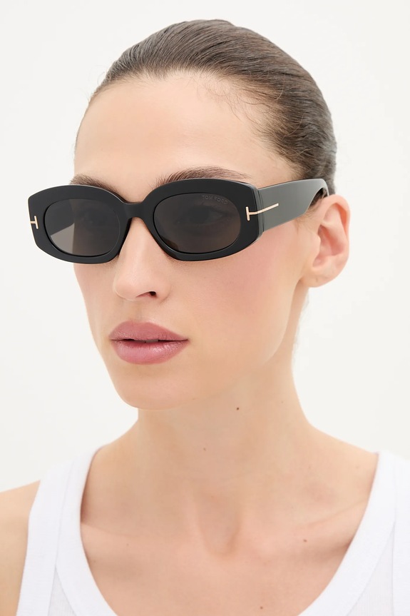 Sluneční brýle Tom Ford Cielle obdélníkový černá FT1187.5201A