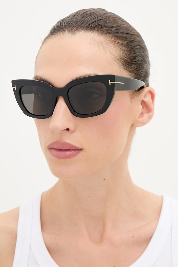 Слънчеви очила Tom Ford Athena котешко око черен FT1190.5301A