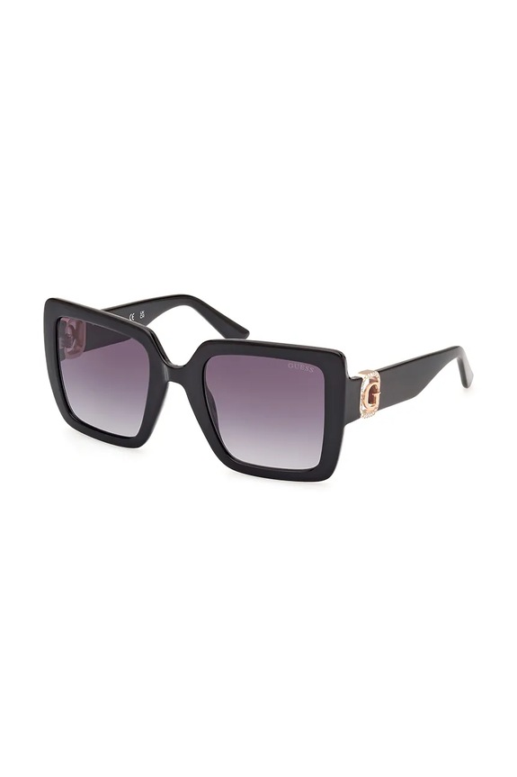 Guess okulary przeciwsłoneczne prostokątne czarny GU00103.5201B