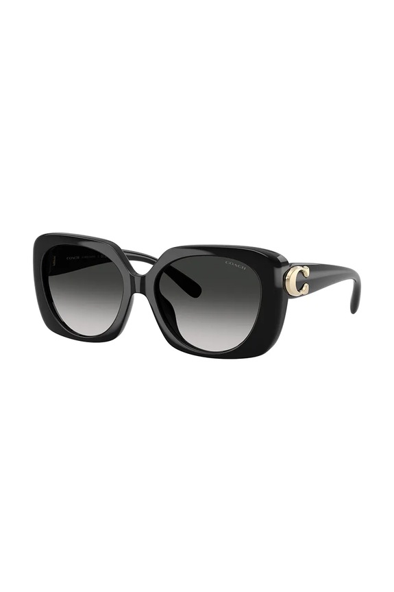 Coach ochelari de soare rotund negru 0HC8422U