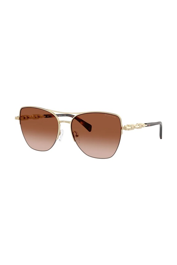 Michael Kors okulary przeciwsłoneczne kocie oczy złoty 0MK1163