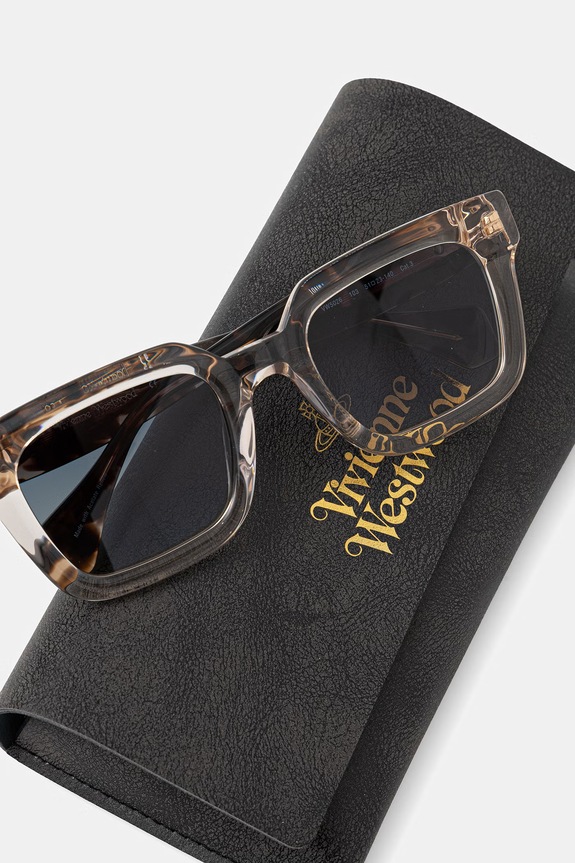 Doplňky Vivienne Westwood sluneční brýle typu wayfarer dámské Cary VW5026 hnědá