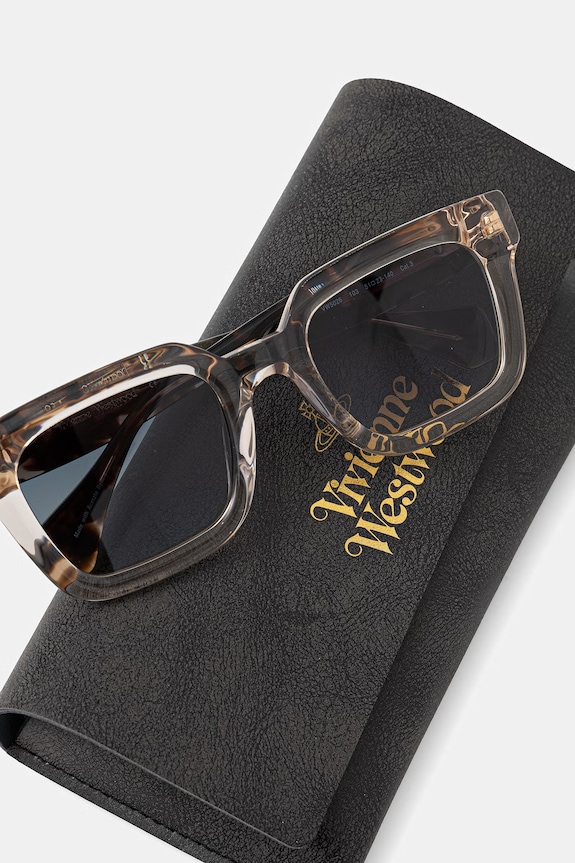 Doplňky Vivienne Westwood sluneční brýle typu wayfarer dámské Cary VW5026 hnědá