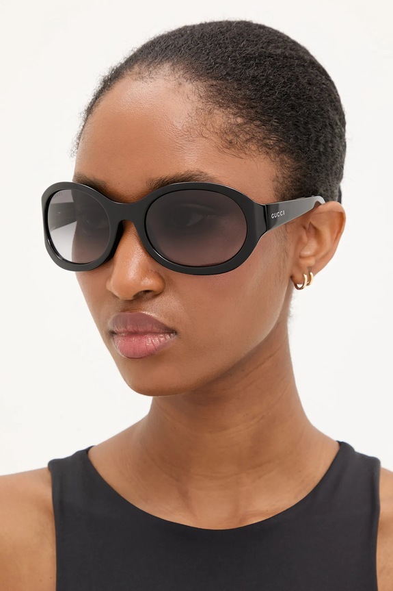 Gucci ochelari de soare transparent negru GG2012S