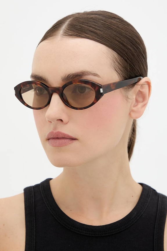 Saint Laurent ochelari de soare uniforme maro SL.567