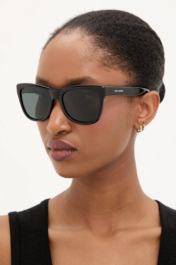 Saint Laurent okulary przeciwsłoneczne jednolita czarny SL.816